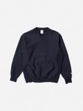 NUDIE JEANS - Hasse Crew Neck Sweatshirt - Navy-Sweaters-Nudie Jeans-S-UPTOWN LOCAL