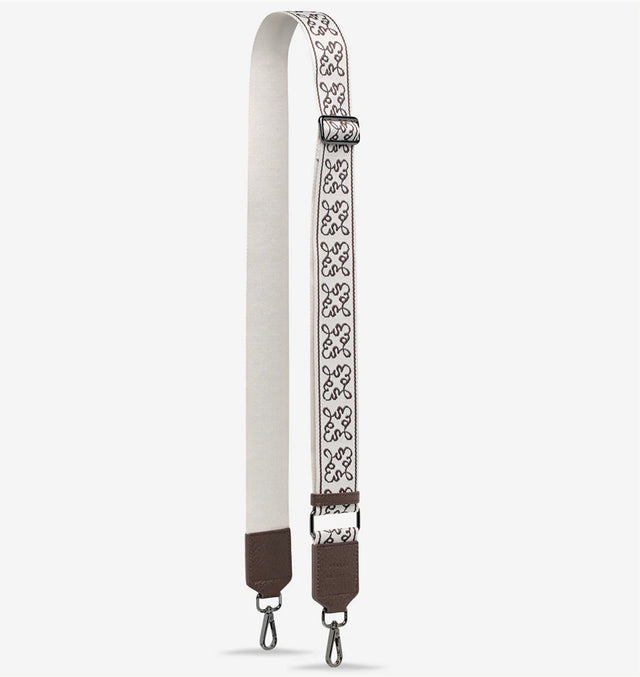 STATUS ANXIETY - Jacquard Strap Medium - Cocoa-Bag Strap-Status Anxiety-UPTOWN LOCAL