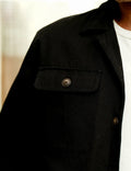 MR SIMPLE - Stockyard Sherpa Jacket - Black-Jackets-Mr. Simple-S-UPTOWN LOCAL