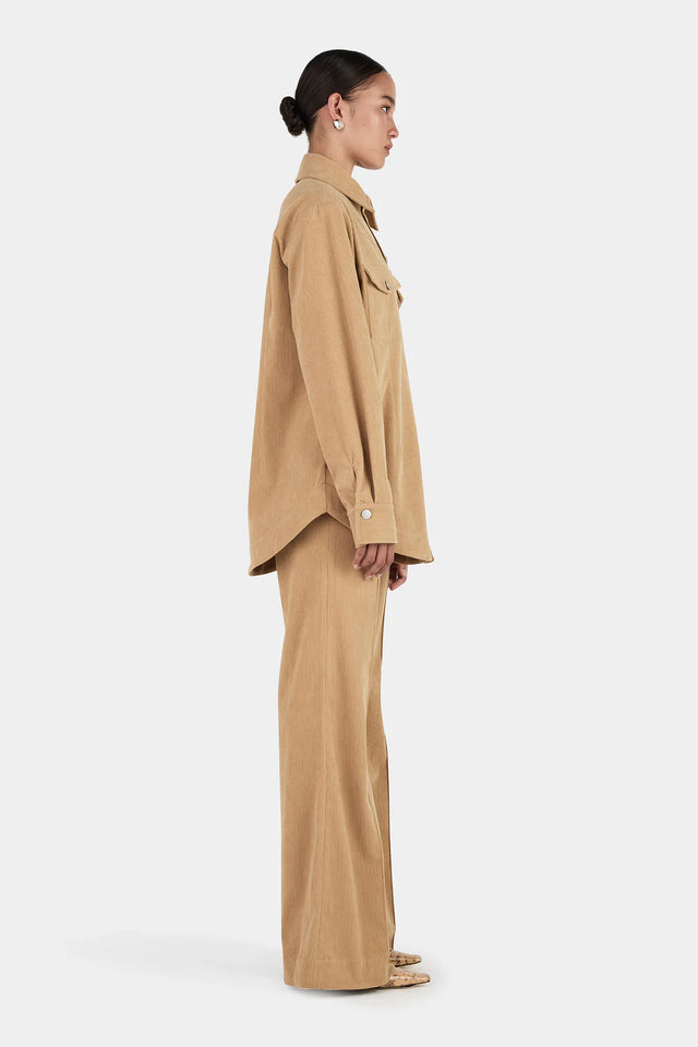 HANSEN & GRETEL - Jackson Corduroy Shirt - Taupe-Shirts-Hansen and Gretel-XS-UPTOWN LOCAL