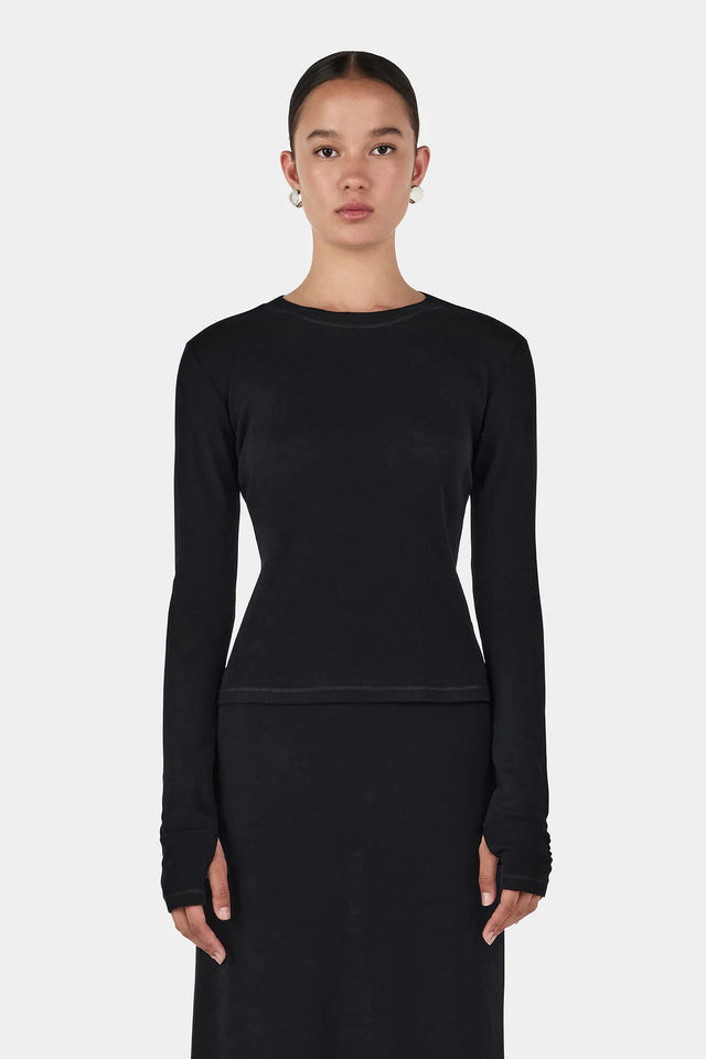 HANSEN & GRETEL - Lupe Wool Top - Black-Sweaters-Hansen and Gretel-XS-UPTOWN LOCAL