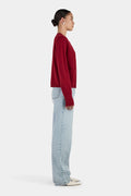 HANSEN & GRETEL - Dolly Cashmere Cardigan - Red Dahlia-Sweaters-Hansen and Gretel-XS-UPTOWN LOCAL