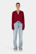 HANSEN & GRETEL - Dolly Cashmere Cardigan - Red Dahlia-Sweaters-Hansen and Gretel-XS-UPTOWN LOCAL