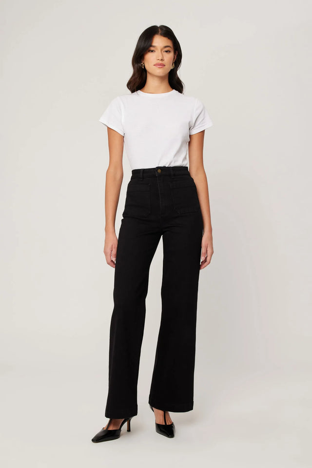 ROLLAS - Sailor Jean Long - Rinse Black-Denim-Rolla's-24-UPTOWN LOCAL