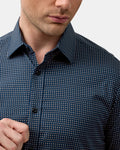 BROOKSFIELD - Stretch Performance Reg Fit - Black/Navy-Shirts-Brooksfield-40-UPTOWN LOCAL