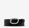 STATUS ANXIETY - Nocturne Belt - Black / Silver-Belts-Status Anxiety-S/M-UPTOWN LOCAL