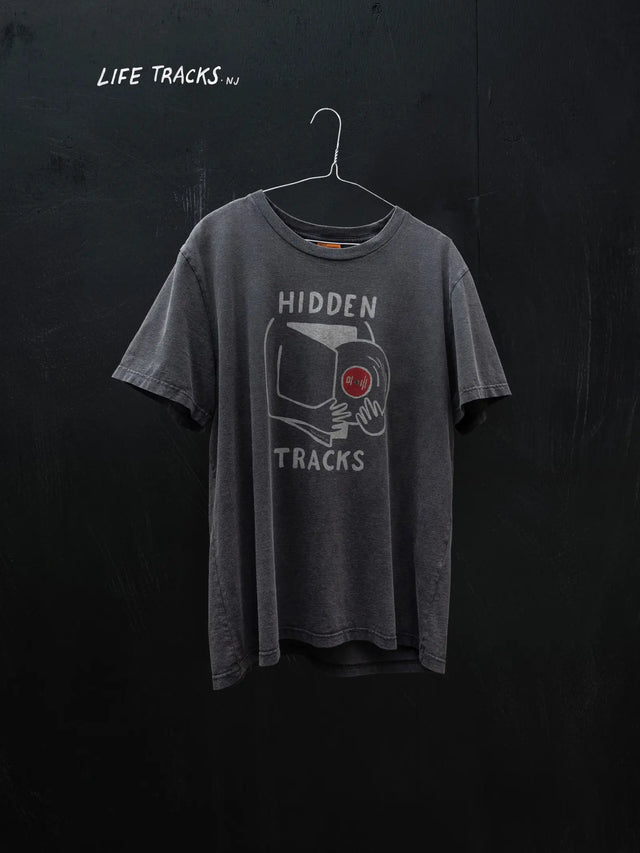 NUDIE JEANS - Roy Hidden Track T-Shirt - Antracite-T-Shirts-Nudie Jeans-S-UPTOWN LOCAL