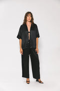 SOMETHING VERY SPECIAL - Geo Resort Shirt - Black Panel-Shirts-Something Very Special-XS-UPTOWN LOCAL