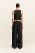 SHONA JOY - Campbell Wide Leg Pant - Black-Pants-Shona Joy-6-UPTOWN LOCAL