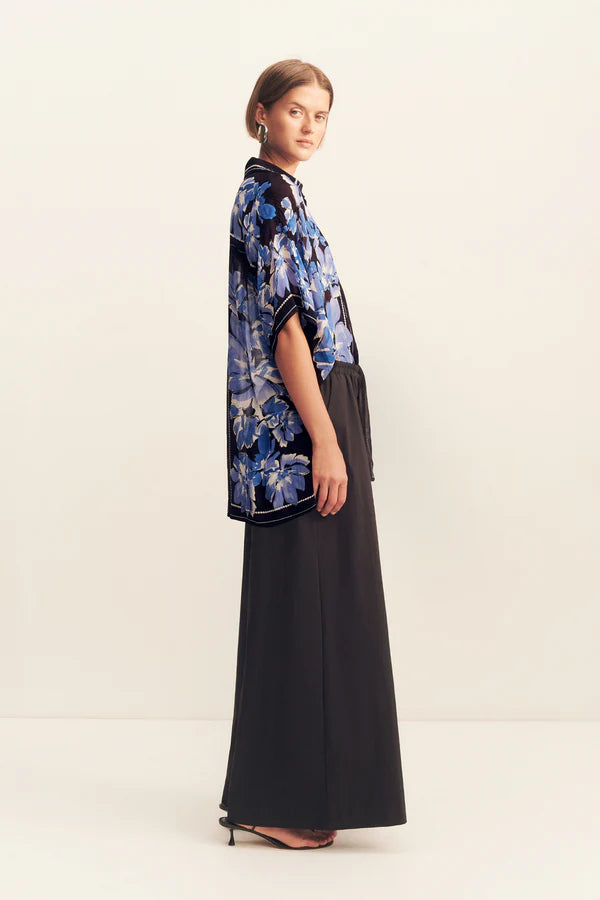 SHONA JOY - Sabine Shirt - Bluewing Mosaic-Shirts-Shona Joy-6-UPTOWN LOCAL