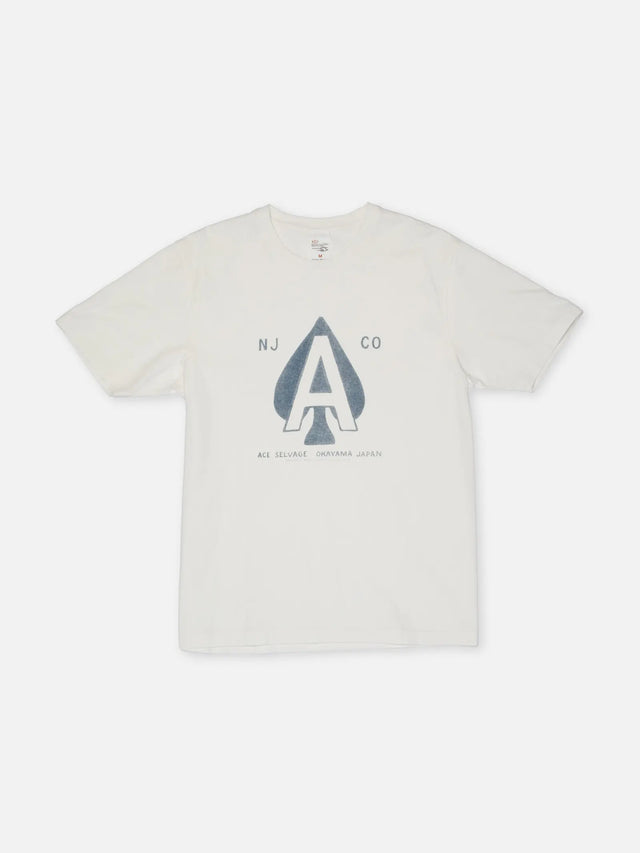 NUDIE JEANS - Uno Ace T-Shirt - Chalk White-T-Shirts-Nudie Jeans-S-UPTOWN LOCAL