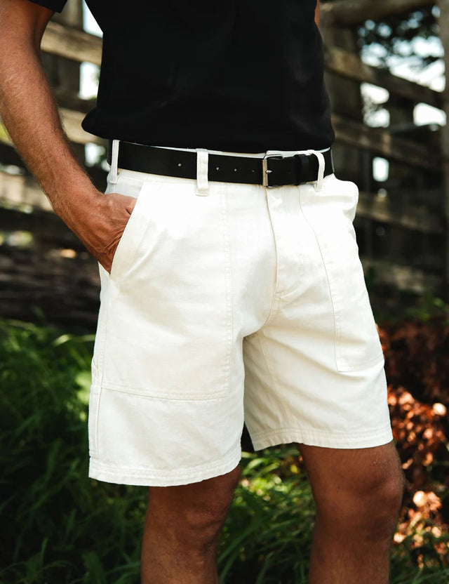 MR SIMPLE - Carpenter Walk Short - Off White-Pants-Mr. Simple-30-UPTOWN LOCAL