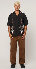 ROLLAS - Night Garden Bowler - Black-Shirts-Rolla's-S-UPTOWN LOCAL