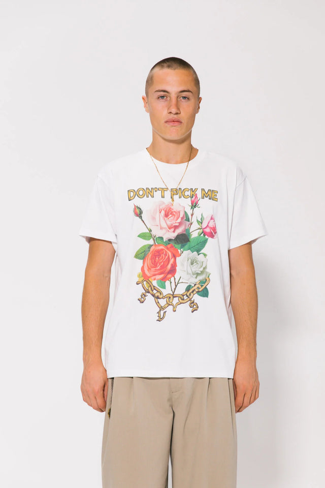 SOMETHING VERY SPECIAL - Don’t Pick Me Box Tee - White-T-Shirts-Something Very Special-S-UPTOWN LOCAL