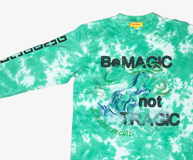 SOMETHING VERY SPECIAL - Be Magic LS Tee - Tie Dye-T-Shirts-Something Very Special-XS-UPTOWN LOCAL
