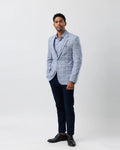 BROOKSFIELD - Fully Lined Blazer - Blue Linen-Blazer-Brooksfield-38-UPTOWN LOCAL