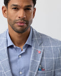BROOKSFIELD - Fully Lined Blazer - Blue Linen-Blazer-Brooksfield-38-UPTOWN LOCAL