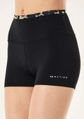 PE NATION - Vita 2.5” Bike Short - Black / Leopard-Leggings-PE Nation-S-UPTOWN LOCAL
