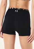 PE NATION - Vita 2.5” Bike Short - Black / Leopard-Leggings-PE Nation-S-UPTOWN LOCAL