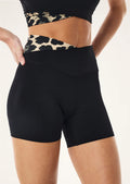 PE NATION - Wanders 5” Bike Short - Leopard print / Smokestone-Leggings-PE Nation-XS-UPTOWN LOCAL