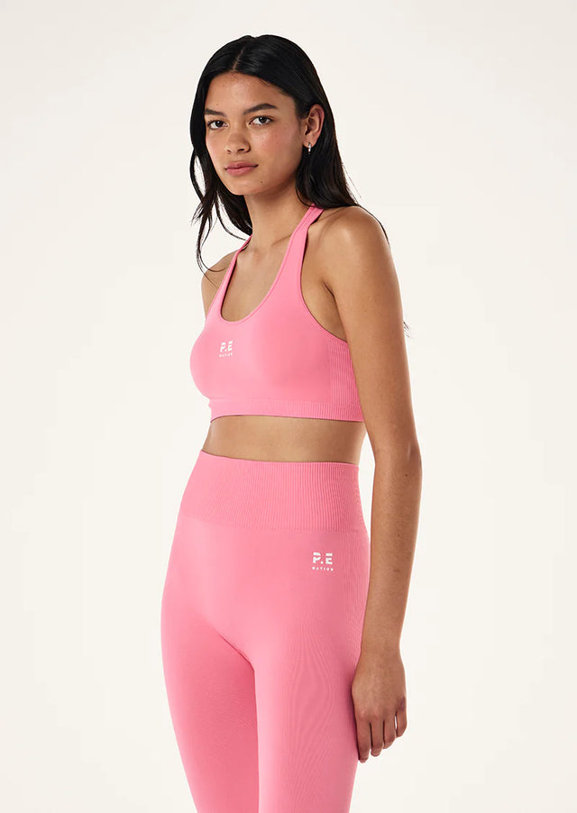PE NATION - Restore Seamless Sports Bra - Pink Lemonade-Sports Bra-PE Nation-S-UPTOWN LOCAL
