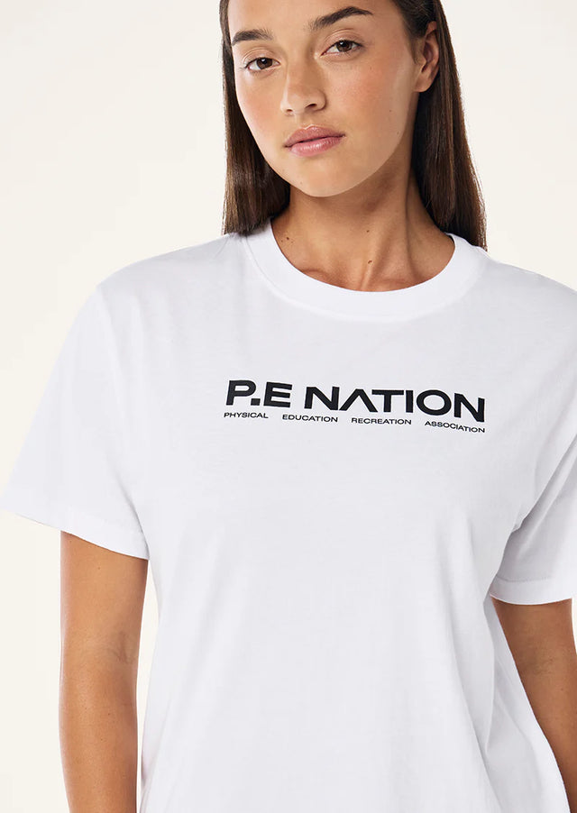 PE NATION - Aero SS Tee - Optic White-T-Shirts-PE Nation-XS-UPTOWN LOCAL