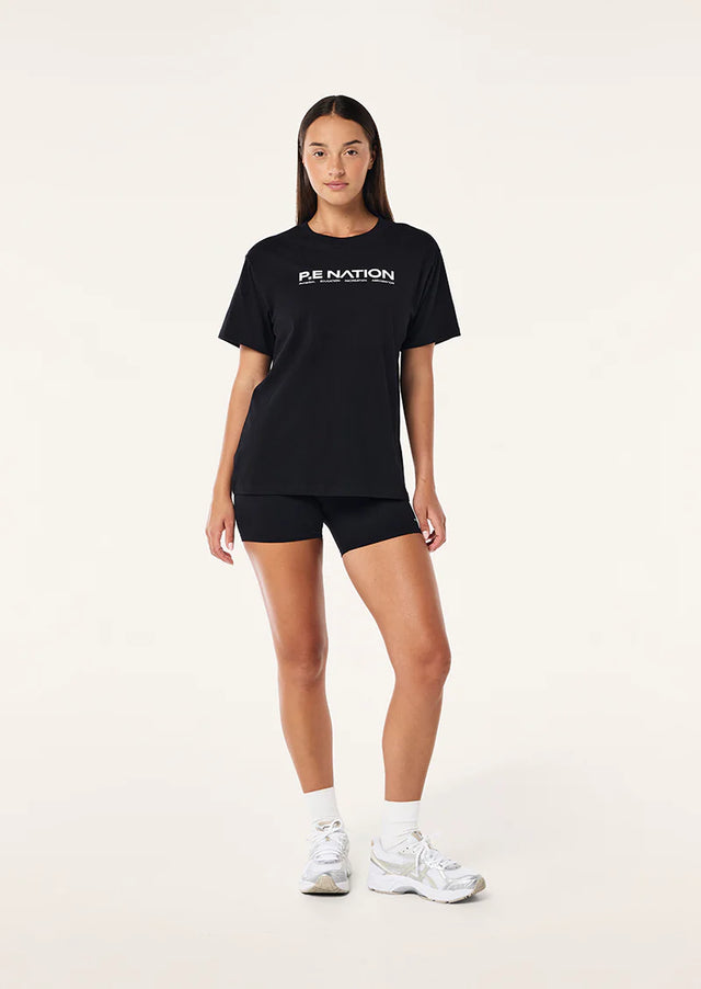 PE NATION - Aero SS Tee - Black-T-Shirts-PE Nation-XS-UPTOWN LOCAL