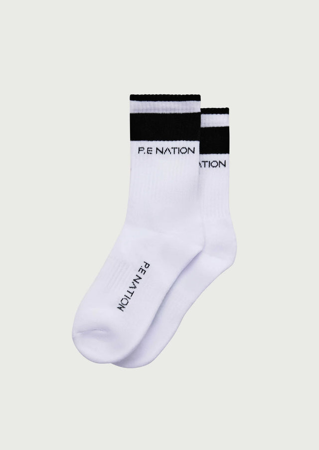 PE NATION - Homage Sock - Optic White-Socks-PE Nation-UPTOWN LOCAL