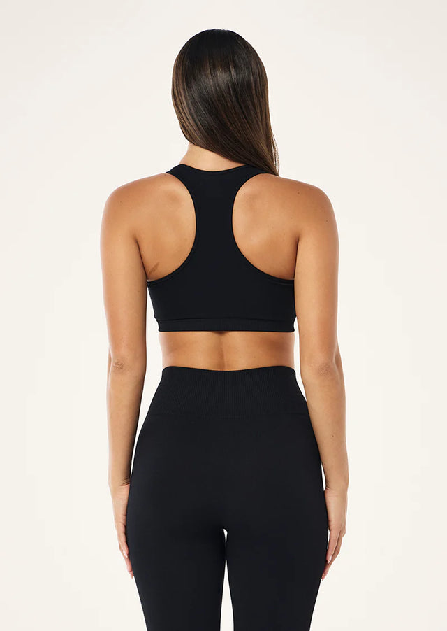 PE NATION - Restore Seamless Sports Bra - Black-Sports Bra-PE Nation-S-UPTOWN LOCAL