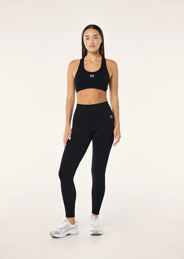 PE NATION - Restore Seamless Sports Bra - Black-Sports Bra-PE Nation-S-UPTOWN LOCAL