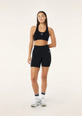 PE NATION - Restore Seamless 5 Bike Short - Black-Leggings-PE Nation-S-UPTOWN LOCAL