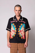 SOMETHING VERY SPECIAL - Guardian Angels Resort Shirt - Black-T-Shirts-Something Very Special-S-UPTOWN LOCAL