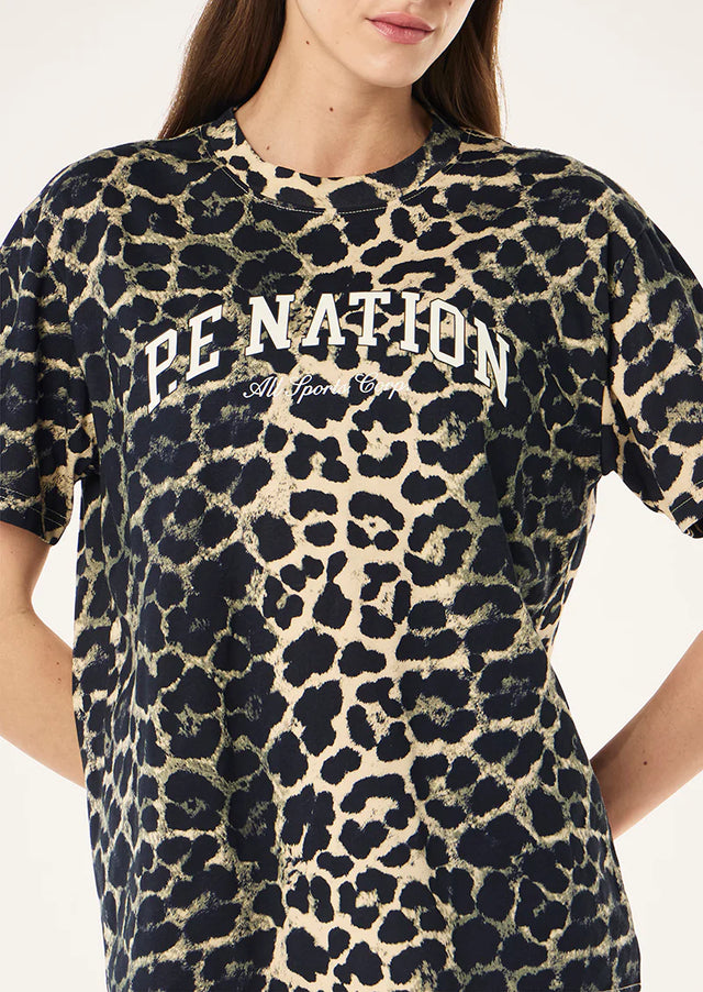 PE NATION - Heritage Tee - Leopard-T-Shirts-PE Nation-XS-UPTOWN LOCAL
