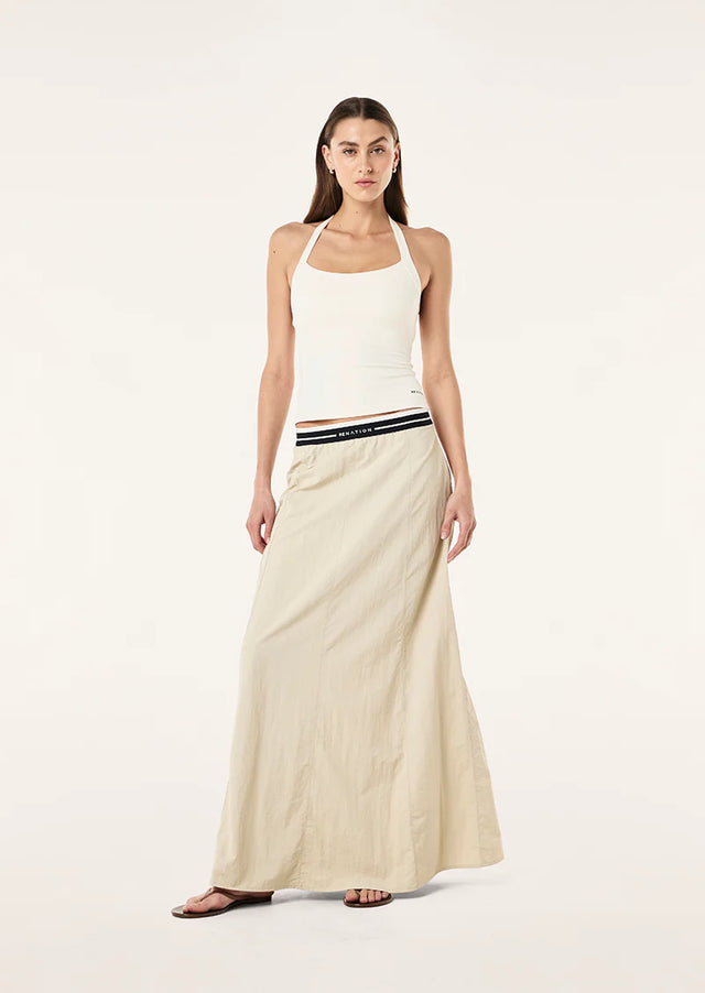 PE NATION - Avant Skirt - Oatmeal-Skirts-PE Nation-XS-UPTOWN LOCAL
