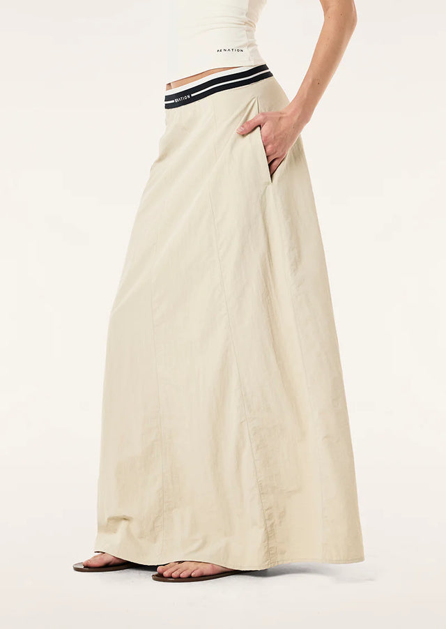 PE NATION - Avant Skirt - Oatmeal-Skirts-PE Nation-XS-UPTOWN LOCAL