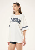 PE NATION - Frontline Oversize Tee - Pearled Ivory-T-Shirts-PE Nation-XS-UPTOWN LOCAL
