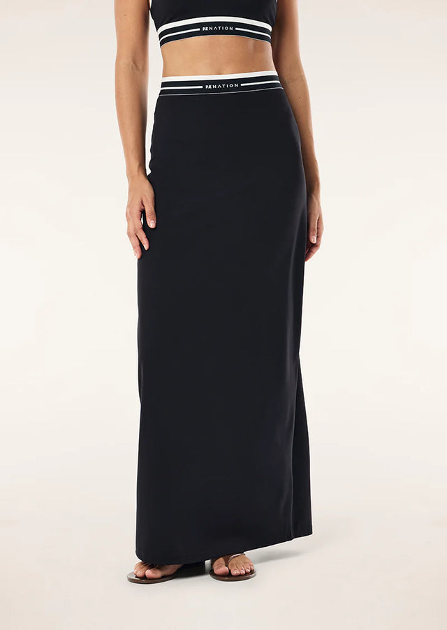PE NATION - Avant Skirt - Black / Whisper White-Skirts-PE Nation-S-UPTOWN LOCAL