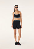 PE NATION - Avant 5” Bike Short - Black / Whisper White-Leggings-PE Nation-S-UPTOWN LOCAL
