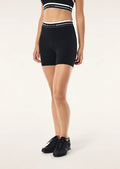 PE NATION - Avant 5” Bike Short - Black / Whisper White-Leggings-PE Nation-S-UPTOWN LOCAL