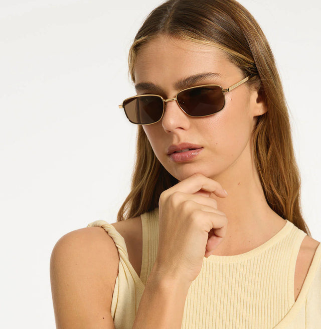 STATUS ANXIETY - Hypnosis Sunglasses - Gold-Sunglasses-Status Anxiety-UPTOWN LOCAL