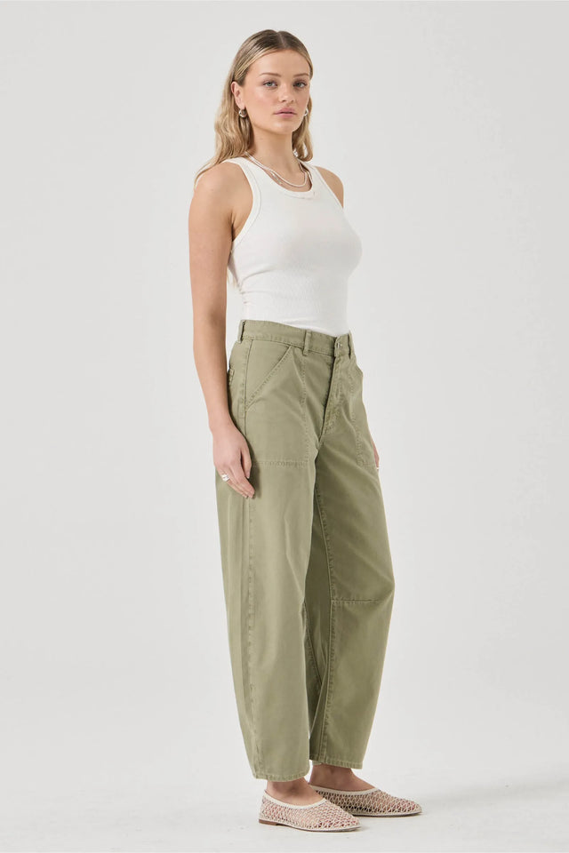 ROLLAS - Gigi Barrel Drill - Summer Olive-Denim-Rolla's-24-UPTOWN LOCAL