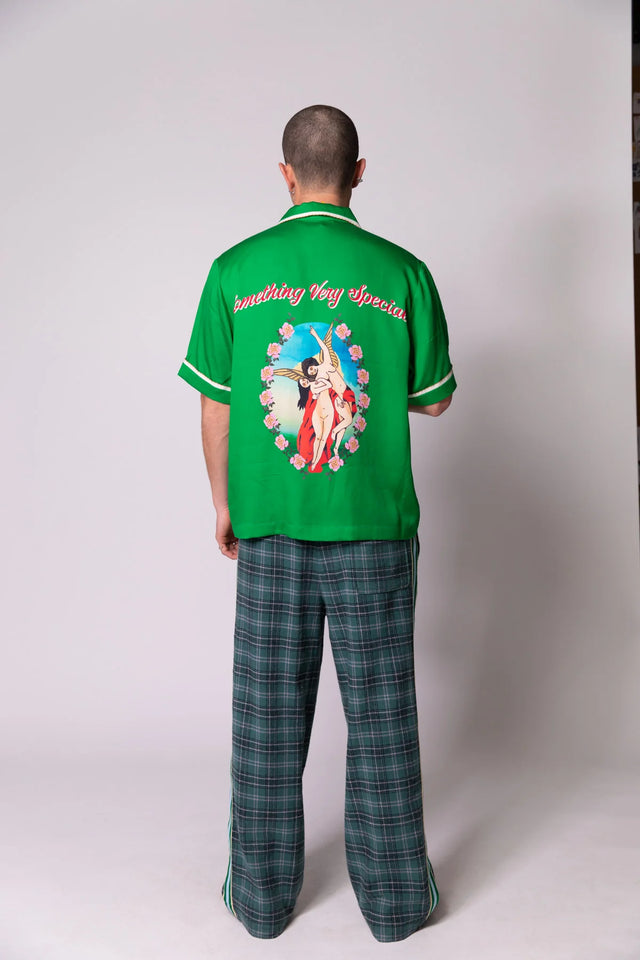 SOMETHING VERY SPECIAL - Green Guardian Angels Resort Shirt-Shirts-Something Very Special-S-UPTOWN LOCAL