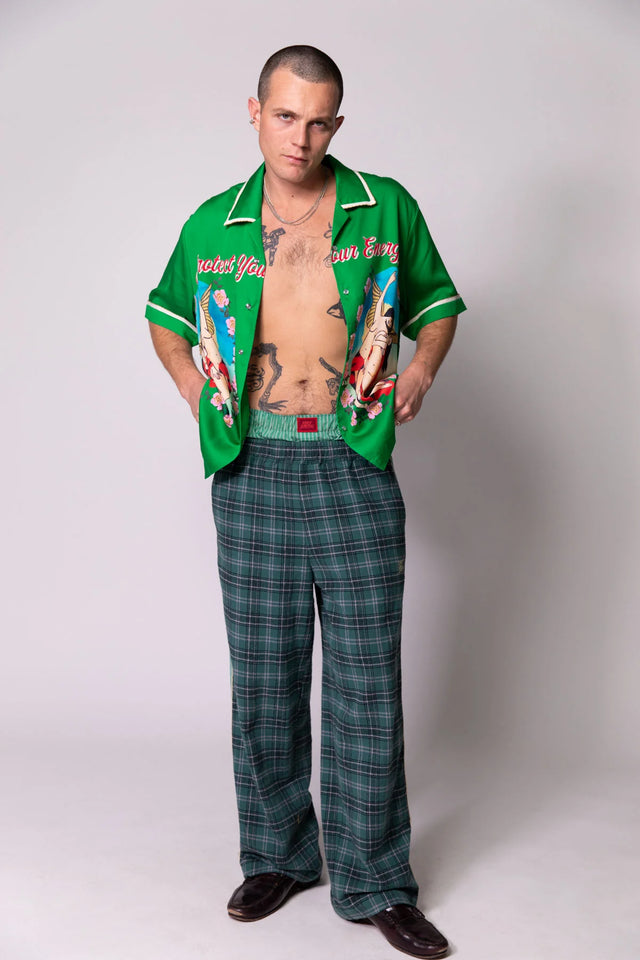 SOMETHING VERY SPECIAL - Green Guardian Angels Resort Shirt-Shirts-Something Very Special-S-UPTOWN LOCAL