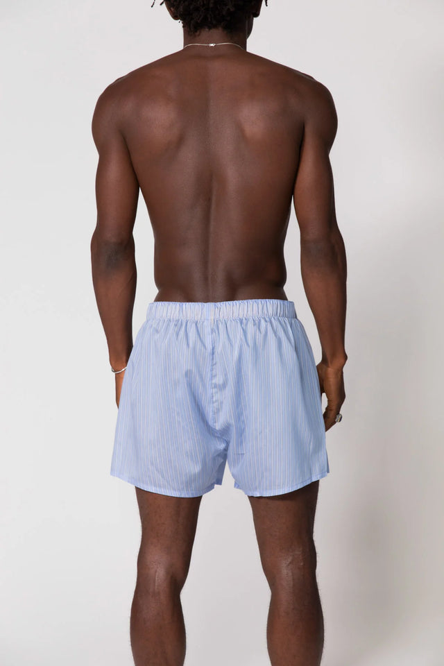 SOMETHING VERY SPECIAL - Blue Stripe Boxer Shorts-Boxer-Something Very Special-S-UPTOWN LOCAL
