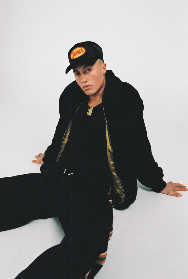 SOMETHING VERY SPECIAL - Black Satin Spesh Trucker-Hats-Something Very Special-UPTOWN LOCAL