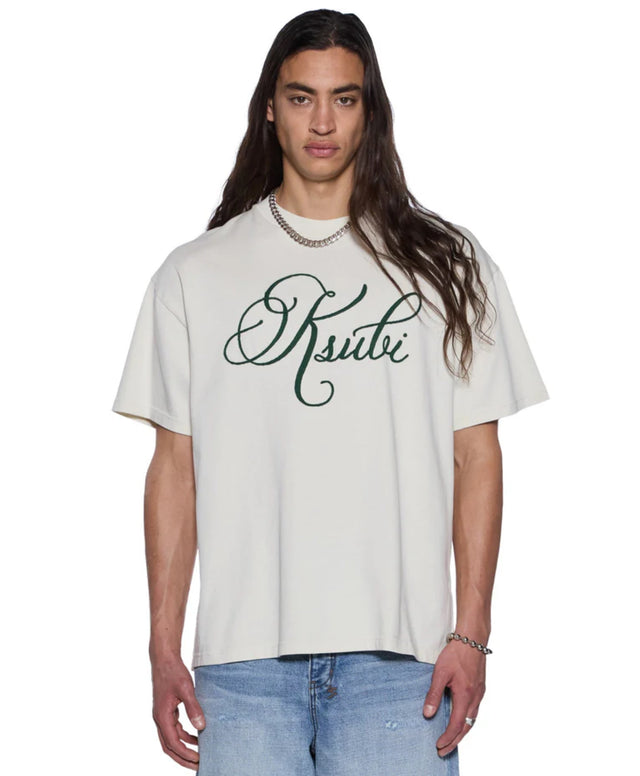 KSUBI - Prestige Ekcess SS Tee - Antique White-T-Shirts-Ksubi-S-UPTOWN LOCAL