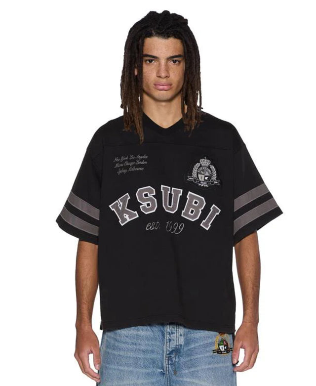 KSUBI - Duke SS Jersey - Black-T-Shirts-Ksubi-S-UPTOWN LOCAL
