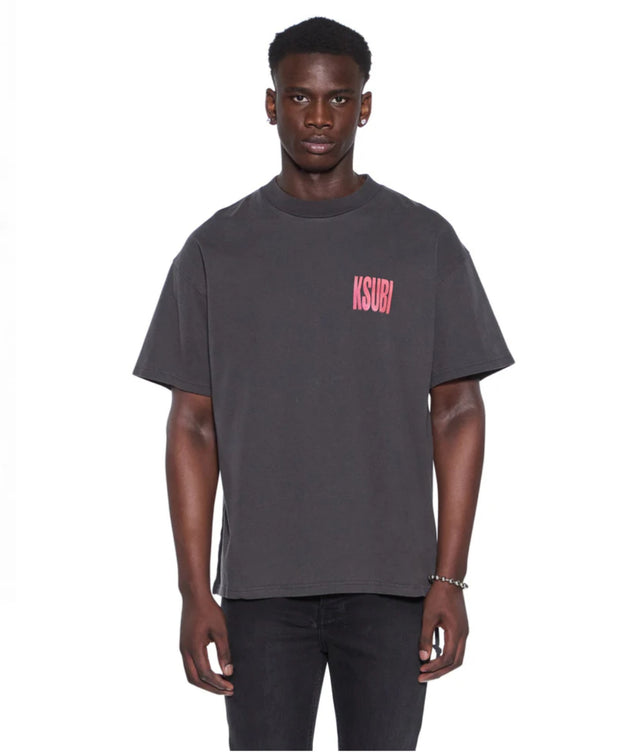 KSUBI - Panthera Ekcess SS Tee - Faded Black-T-Shirts-Ksubi-S-UPTOWN LOCAL