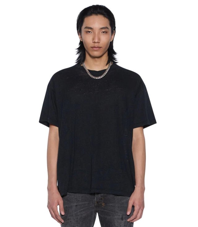 KSUBI - Sid Linen SS Tee - Black-T-Shirts-Ksubi-S-UPTOWN LOCAL