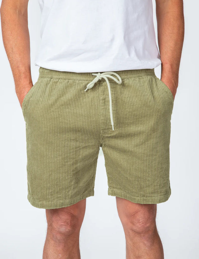MR SIMPLE - Burbank Cord Short - Slate Green-Shorts-Mr. Simple-S-UPTOWN LOCAL